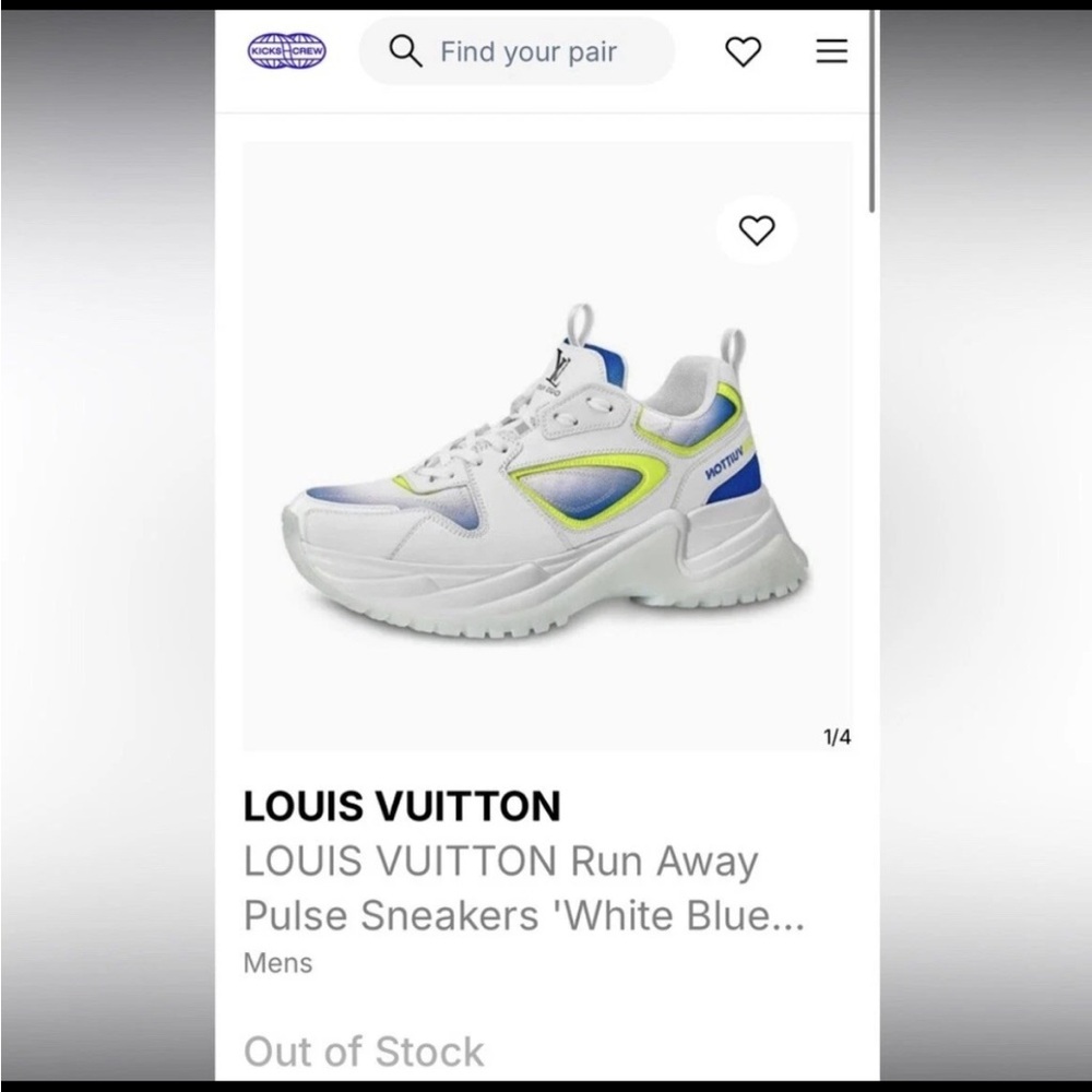 Louis Vuitton Run Away Pulse Sneakers - Picture 10 of 11